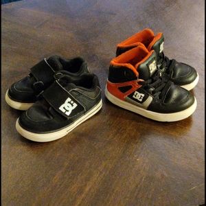 Toddler boys DC shoes bundle 6C & 7C